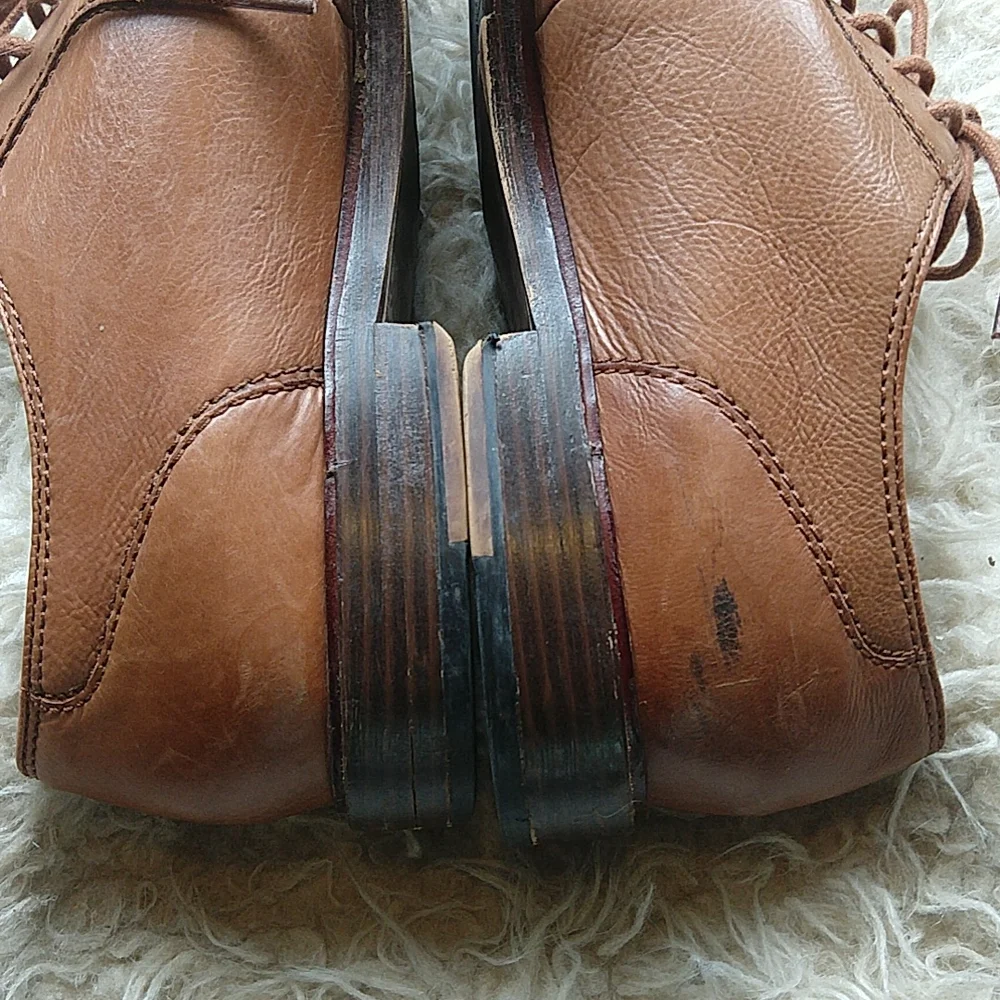 Public Opinion Men's Oxford Brown Dress Shoes Size 11